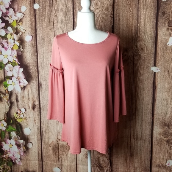Promesa Tops - Promesa dusty pink 3/4 sleeves top size S …